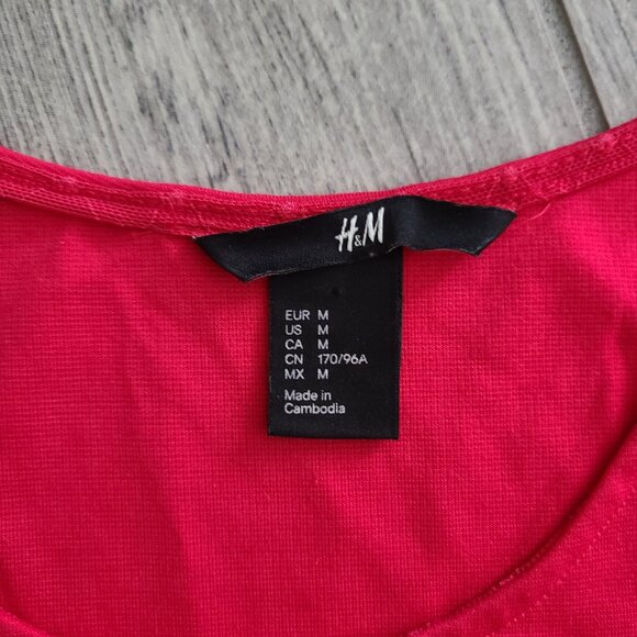 H&M women's simple red sleeveless a-line dress size medium - Picture 9 of 11